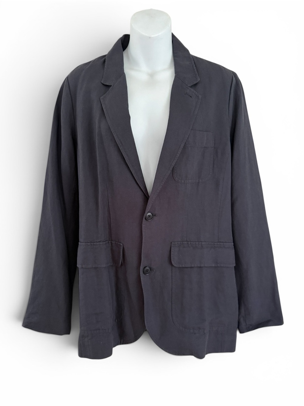 ALEX MILL
Suitish Blazer In Drapey Twill washed black size M NWT